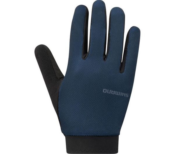 Rękawiczki kolarskie EXPLORER FF, granatowe. Niebieskie rękawiczki Shimano, na jesień, bez wzorów, z elastanu. Za 259.90 zł.