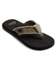 Sandały dla Mężczyzn MONKEY ABYSS Zielony. Zielone sandały Quiksilver, z materiału, bez zapięcia. Za 109.99 zł.