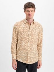 Drykorn koszula casual - Ramis Mężczyźni Regular Fit brązowy|beżowy, S. Brązowe koszule DRYKORN, m, bez wzorów, bez kołnierzyka, bez ramiączek. Za 599.95 zł.