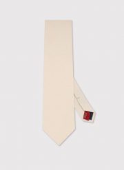 PAKO LORENTE – Jedwabny beżowy krawat. Brązowe krawaty i muchy Pako Lorente, bez wzorów, z jedwabiu. Za 149.99 zł.