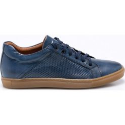 Domeno - Buty. Niebieskie buty sportowe casual Domeno, bez wzorów, z gumy, z okrągłym noskiem, bez zapięcia. W wyprzedaży za 139.90 zł.