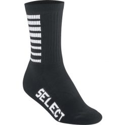 Skarpety piłkarskie treningowe męskie Select Striped czarne. Czarne skarpetki sportowe DERBYSTAR, bez wzorów, z bawełny. Za 83.00 zł.