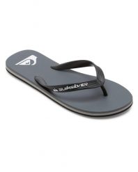 Klapki dla Mężczyzn MOLOKAI CORE. Szare klapki Quiksilver, z gumy. Za 84.99 zł.