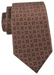 Krawat Męski - Angelo di Monti - Brązowy w Groszek. Brązowe krawaty i muchy Angelo di Monti, bez wzorów, z tkaniny. Za 45.00 zł.