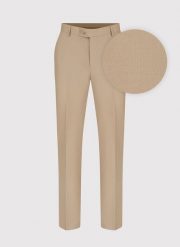 PAKO LORENTE – Beżowe garniturowe spodnie męskie z wełną. Brązowe garnitury Pako Lorente, m, bez wzorów, z wełny. Za 299.99 zł.