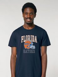 American Universities Koszulka "Flordia University Gators" w kolorze granatowym rozmiar: L. Niebieskie bezrękawniki American Universities, l, bez wzorów, z bawełny, bez kołnierzyka, bez ramiączek. Za 65.85 zł.