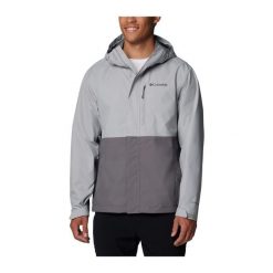 Kurtka przeciwdeszczowa Columbia Hikebound II Jacket. Szare kurtki przeciwdeszczowe Columbia, bez wzorów, bez kaptura. Za 524.99 zł.