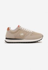 Beżowe Buty Sportowe Sneakersy z Ozdobną Aplikacją Salintia. Brązowe buty sportowe casual Born2be, z aplikacjami, z jeansu, bez zapięcia. W wyprzedaży za 71.99 zł.
