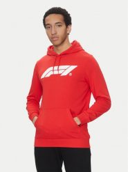 Puma Bluza F1 Ess Logo 625853 Czerwony Regular Fit. Czerwone bluzy Puma, m, bez wzorów, z bawełny, bez kaptura. Za 169.99 zł.