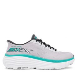 Buty do biegania Skechers. Szare buty do biegania Skechers, bez wzorów, bez zapięcia, do biegania. Za 379.99 zł.