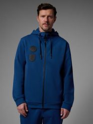 4F Bluza dresowa regular z kapturem męska 4F x Robert Lewandowski - granatowa XL. Niebieskie bluzy 4F, m, z aplikacjami, z bawełny, z kapturem. Za 299.99 zł.