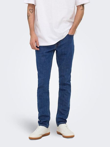 ONLY & SONS Dżinsy - Slim fit - w kolorze granatowym rozmiar: W36/L32. Niebieskie jeansy Only & Sons, l. Za 104.95 zł.