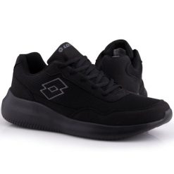 Buty męskie sportowe Lotto CONNECT OC. Czarne buty sportowe casual Lotto, bez wzorów, bez zapięcia. W wyprzedaży za 99.00 zł.