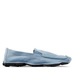 Półbuty Vibram Fivefingers. Niebieskie eleganckie półbuty Vibram Fivefingers, bez wzorów, bez obcasa, bez zapięcia. Za 369.99 zł.