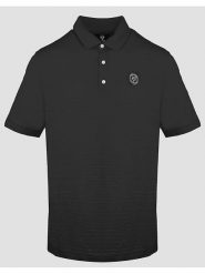 Plein Sport Koszulka polo w kolorze czarnym rozmiar: XL. Czarne koszulki polo Plein Sport, xl, z aplikacjami, z bawełny, bez kołnierzyka, bez ramiączek. Za 181.33 zł.