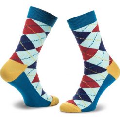 Skarpety Wysokie Unisex HAPPY SOCKS - ARY01-6006 Kolorowy. Skarpety Happy Socks, bez wzorów, z bawełny. Za 34.90 zł.