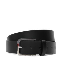 Pasek Męski Tommy Jeans. Czarne paski Tommy Jeans, bez wzorów, z jeansu. Za 209.99 zł.