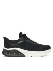 Skechers Sneakersy Bobs Arc Waves 2.0- 118317/BLK Czarny. Czarne buty sportowe casual Skechers, bez wzorów, z materiału, bez zapięcia. Za 379.99 zł.