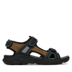 Sandały Manitu. Niebieskie sandały Manitu, bez zapięcia. Za 319.99 zł.