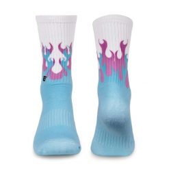Skarpety sportowe Elitex Training Blue Fire. Niebieskie skarpetki sportowe ELITEX TRAINING, bez wzorów, z elastanu. Za 50.99 zł.