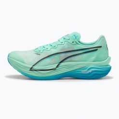 Buty do biegania męskie PUMA Deviate Nitro Elite 3. Niebieskie buty do biegania Puma, bez wzorów, bez zapięcia, do biegania. Za 979.00 zł.