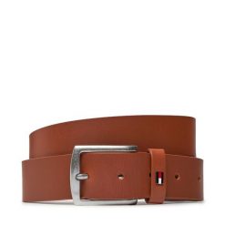 Pasek Męski Tommy Hilfiger. Brązowe paski Tommy Hilfiger, bez wzorów. Za 119.99 zł.