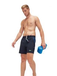 Speedo Szorty kąpielowe "Eco Xpress" w kolorze granatowo-błękitnym rozmiar: XXL. Niebieskie krótkie spodenki sportowe Speedo, xxl, bez wzorów, z materiału. Za 131.43 zł.