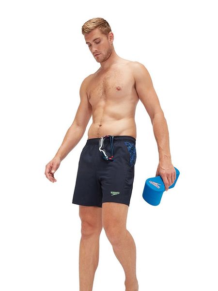 Speedo Szorty kąpielowe "Eco Xpress" w kolorze granatowo-błękitnym rozmiar: XXL. Niebieskie kąpielówki Speedo, xxl, bez wzorów, z materiału. Za 131.43 zł.