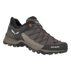 Buty trekkingowe Salewa MS MTN Trainer Lite GTX. Szare buty turystyczne Salewa, na zimę, bez wzorów, z gore-texu, bez zapięcia, trekkingowe, gore-tex. Za 738.00 zł.