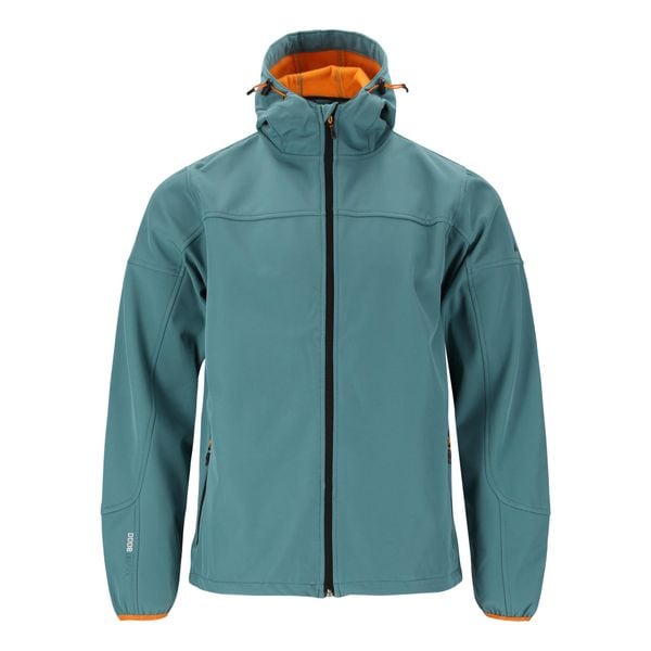 Windbreaker Whistler Duble 8000. Niebieskie kurtki softshell WHISTLER, bez wzorów, z softshellu, bez kaptura. W wyprzedaży za 228.50 zł.