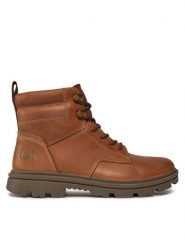 CATerpillar Trapery Practitioner Mid P725844 Brązowy. Brązowe trapery CATerpillar, ze skóry, bez zapięcia. Za 599.99 zł.