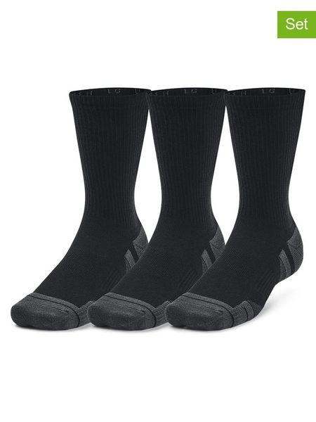 Under Armour Skarpety (3 pary) "Performance Tech" w kolorze czarnym rozmiar: L. Czarne skarpety Under Armour, bez wzorów, z materiału. Za 70.24 zł.