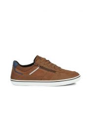 Geox Sneakersy "Elver" w kolorze jasnobrązowym rozmiar: 40. Brązowe buty sportowe casual Geox, bez wzorów, bez zapięcia. Za 232.78 zł.