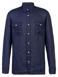 Herrlicher Koszula "Branson" w kolorze granatowym rozmiar: S. Niebieskie koszule Herrlicher, s, bez wzorów, bez kołnierzyka, bez ramiączek. Za 173.99 zł.