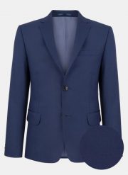 PAKO LORENTE – Marynarka garniturowa SELEDO PPLM9-3G-196-N. Niebieskie garnitury Pako Lorente, bez wzorów, z wełny. Za 229.99 zł.