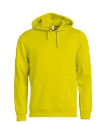 Clique Basic Hoody bluza z kapturem unisex w kolorze visibility yellow. Żółte bluzy z kapturem CLIQUE, uniwersalny, bez wzorów, z bawełny, z kapturem. Za 172.75 zł.