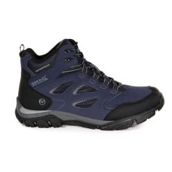 Buty trekkingowe męskie HolcombeIEP Mid Regatta. Niebieskie trekkingi Regatta, bez wzorów, z poliesteru, bez zapięcia. Za 249.99 zł.