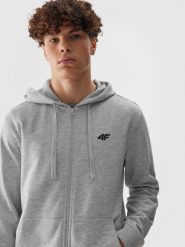 4F Bluza dresowa rozpinana z kapturem męska - szara XXL. Szare bluzy 4F, l, bez wzorów, z bawełny, z kapturem. W wyprzedaży za 119.99 zł.