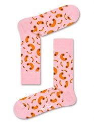 Happy Socks Skarpety "Macroni" w kolorze jasnoróżowo-pomarańczowym rozmiar: 41-46. Różowe skarpety Happy Socks, bez wzorów, prążkowane. Za 44.19 zł.