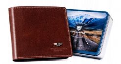 Portfel skórzany Peterson [DH] PTN 22303-VT brązowy. Brązowe portfele Peterson, bez wzorów, ze skóry. Za 71.99 zł.