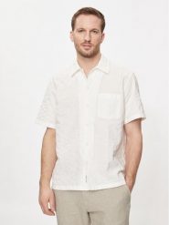 Marc O'Polo Denim Koszula 463 1159 41026 Biały Regular Fit. Białe koszule Marc O'Polo DENIM, m, bez wzorów, z bawełny, bez kołnierzyka, bez ramiączek. Za 219.99 zł.