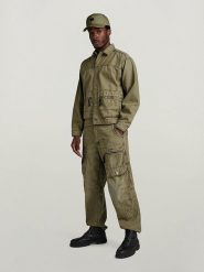 G-Star Bojówki w kolorze khaki rozmiar: W31/L32. Brązowe joggery i bojówki G-Star, l, bez wzorów, retro. Za 233.33 zł.
