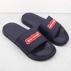 Klapki męskie sportowe granatowe Big Star OO174029. Klapki BIG STAR, z materiału. Za 59.99 zł.