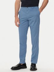 Boss Chinosy Kaiton 50505392 Niebieski Slim Fit. Niebieskie eleganckie spodnie Boss, m, z bawełny. Za 389.99 zł.