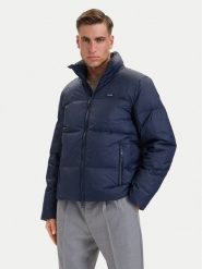 Calvin Klein Kurtka puchowa LV04LH502G Granatowy Regular Fit. Niebieskie kurtki CALVIN KLEIN, m, bez wzorów, z puchu, bez kaptura. Za 1,099.00 zł.
