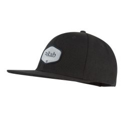 Czapka z daszkiem bawełniana Rab Axion Badge Cap. Czarne czapki z daszkiem RAB, z aplikacjami, z bawełny. Za 139.99 zł.