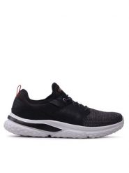 Skechers Sneakersy Caspian 210553/BLK Czarny. Czarne buty sportowe casual Skechers, bez wzorów, z materiału, bez zapięcia. Za 219.99 zł.