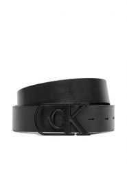 Calvin Klein Pasek Męski Curve Monogram Buckle 32Mm Rev LV04D7021G Czarny. Czarne paski CALVIN KLEIN, bez wzorów, ze skóry. Za 249.99 zł.