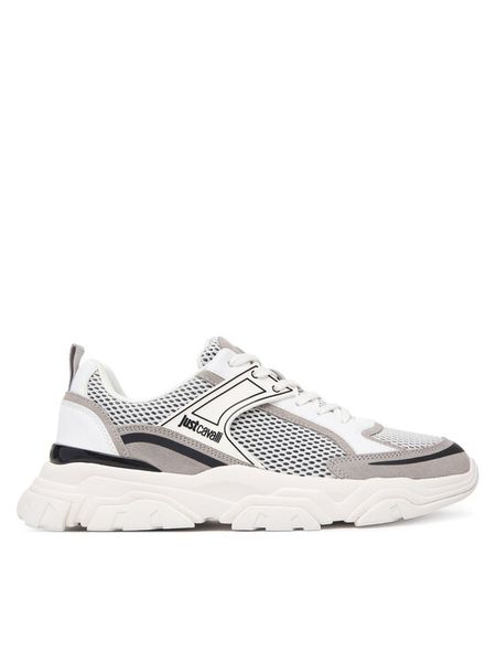 Just Cavalli Sneakersy 80QA3SH5 ZSE66 Szary. Szare buty sportowe casual Just Cavalli, bez wzorów, z materiału, bez zapięcia. Za 565.99 zł.