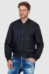 EMPORIO ARMANI Dwustronna kurtka męska w moro. Czarne kurtki Emporio Armani, m, bez wzorów, bez kaptura. W wyprzedaży za 1,099.99 zł.
